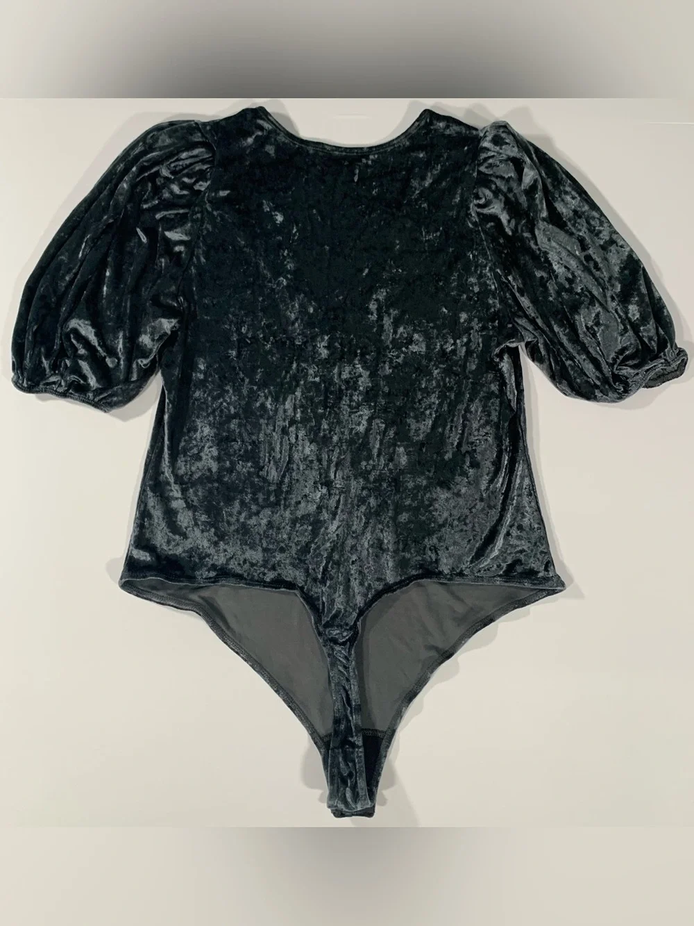 Free People Intimately Don’t You Wish Bodysuit Velvet Silver/Gray Size Large